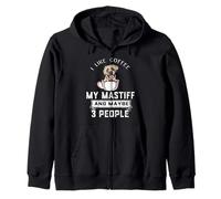 I Like Coffee My English Mastiff Dog Maybe 3 People Dogs Sudadera con Capucha