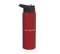 I Like Cookies - Minimalista divertido dicho amante de la comida para hornear Stainless Steel Insulated Water Bottle