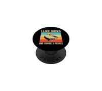 I Like Ducks and Maybe 3 People Amantes De Los Patos PopSockets PopGrip Adhesivo