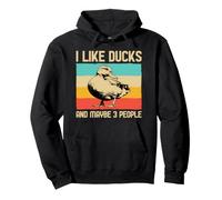 I Like Ducks and Maybe 3 People Amantes De Los Patos Sudadera con Capucha