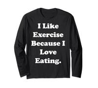 I Like Exercise Because I Love Eating Funny Saying Manga Larga