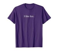 I Like Fizz - Tipografía Divertida Camiseta, Hombre, Morado, 3XL