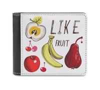 I Like Fruit - Carteras plegables con estampado de frutas para dinero en efectivo con múltiples ranuras para tarjetas para hombres y mujeres, Estilo:, Talla única, MHXYZHW