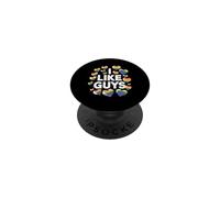 I Like Guys LGBTQ Orgullo Declaración Hombre Gay Aliado PopSockets PopGrip Adhesivo