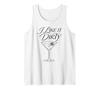 I Like It Dirty Martini Lover Cocktail Drink Olive Vodka Gin Camiseta sin Mangas