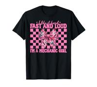 I Like It Hard Fast And Loud I'm A Mechanic Girl Llave de coche Camiseta