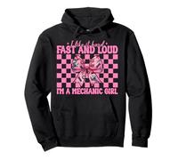 I Like It Hard Fast And Loud I'm A Mechanic Girl Llave de coche Sudadera con Capucha