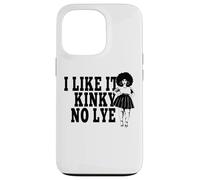 I Like It Kinky No Lye Afro Natural Grueso Melanina Cabello Sista Carcasa para iPhone 13 Pro