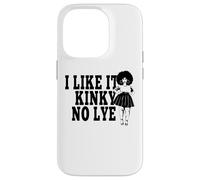 I Like It Kinky No Lye Afro Natural Grueso Melanina Cabello Sista Carcasa para iPhone 14 Pro