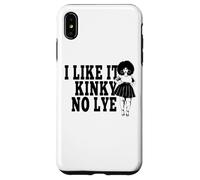 I Like It Kinky No Lye Afro Natural Grueso Melanina Cabello Sista Carcasa para iPhone XS MAX