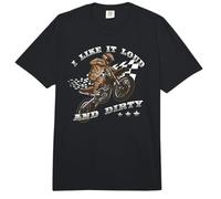 I Like It Loud & Dirty Motocross Quote Comfort Colors Adult Heavyweight T-Shirt