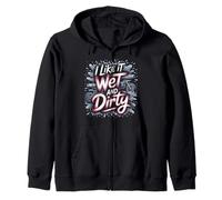 I Like It Wet and Dirty Muddy Race Motocicleta Running Barro Sudadera con Capucha