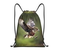 I Like London Bolsas con cordón de impresión bolsa de deporte bolsa de gimnasio bolsa con cordón bolsa de compras con cuerda, caza volando salvaje, pequeño, clásico, La caza vuela salvaje, S, Clásico