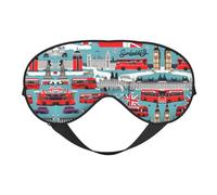 I Like London - Máscara de dormir unisex de doble cara, ideal para dormir profundamente y cuidado de la piel