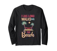 I Like Long Walks On The Beach Turista de Verano - Manga Larga