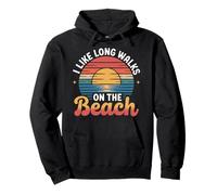 I Like Long Walks On The Beach Turista de Verano |- Sudadera con Capucha