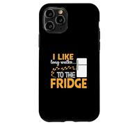 I LIKE long walks TO THE FRIDGE Funny Foodie Humor Carcasa para iPhone 11 Pro