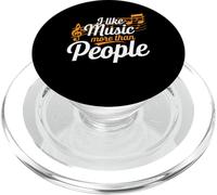 I Like Music More Than People Fan Introvertido - PopSockets PopGrip para MagSafe