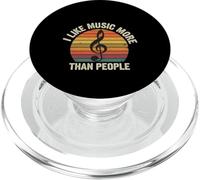 I Like Music More Than People Fan Introvertido -------- PopSockets PopGrip para MagSafe
