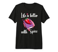 I Like My Books Spicy Romance Book Life is Better with Spice Camiseta Premium