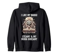 I Like My Books Steamy & My Music Screamy Spicy Dark Romance Sudadera con Capucha