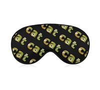 I Like My Cat Sleeping Mask con correa ajustable Soft Eye Cover Blackout Blindfold para viajes Relax Nap