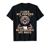 I Like My Coffee Black Like My Soul Camiseta