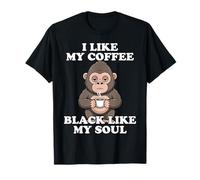 I Like My Coffee Black Like My Soul Camiseta