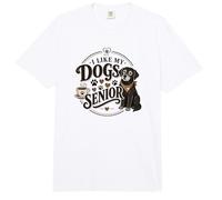 I Like My Dogs Senior Cute Rescue Dog Cute Senior Dog Comfort Colors Adult Heavyweight T-Shirt