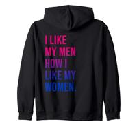 I Like My Men How I Like My Women Bisexual Pride Bi Pride Sudadera con Capucha
