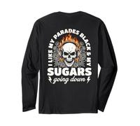 I Like My Parades Black and My Sugars Going Down EMO Goth Manga Larga