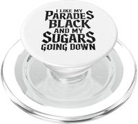 I Like My Parades Black and My Sugars Going Down EMO Goth PopSockets PopGrip para MagSafe