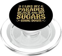I Like My Parades Black and My Sugars Going Down EMO Goth PopSockets PopGrip para MagSafe