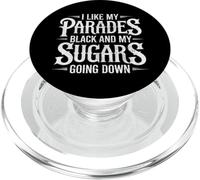 I Like My Parades Black and My Sugars Going Down EMO Goth PopSockets PopGrip para MagSafe