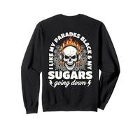 I Like My Parades Black and My Sugars Going Down EMO Goth Sudadera