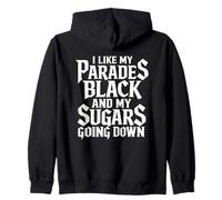 I Like My Parades Black and My Sugars Going Down EMO Goth Sudadera con Capucha