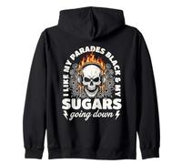 I Like My Parades Black and My Sugars Going Down EMO Goth Sudadera con Capucha