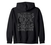 I Like My Parades Black and My Sugars Going Down EMO Goth Sudadera con Capucha