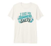 I Like My Summers Salty Beach Lover Ocean Cute Vacation Camiseta Premium