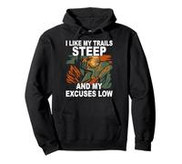 I Like My Trails Empinada Senderismo Montaña Senderismo Amante Avent Sudadera con Capucha