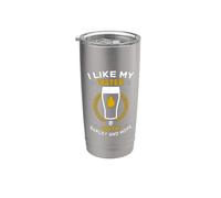 I Like My Water With Barley And Hops Craft Beer Humor Vaso térmico de acero inoxidable de doble pared