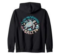 I Like My Weekends Salty Sea Turtle Beach Lover Sudadera con Capucha