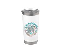 I Like My Weekends Salty Sea Turtle Beach Lover Vaso térmico de acero inoxidable de doble pared