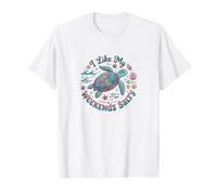 I Like My Weekends Salty Sea Turtle Lovers Beach Vacation Camiseta