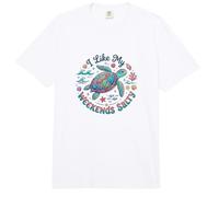 I Like My Weekends Salty Sea Turtle Lovers Beach Vacation Comfort Colors Adult Heavyweight T-Shirt