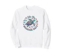 I Like My Weekends Salty Sea Turtle Lovers Beach Vacation Sudadera