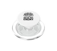 I Like My Worship Music Loud So I Can't Hear My Enemy Faith PopSockets PopGrip para MagSafe