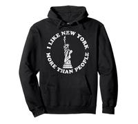 I Like New York More Than People - v2 Vintage Sudadera con Capucha