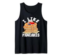 I Like Panqueques Pila Bayas Deliciosa Diversión Camiseta sin Mangas
