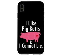 I Like Pig Butts & I Can't Lie Funny BBQ Grilling Cerdo Butt Carcasa para iPhone XS MAX
